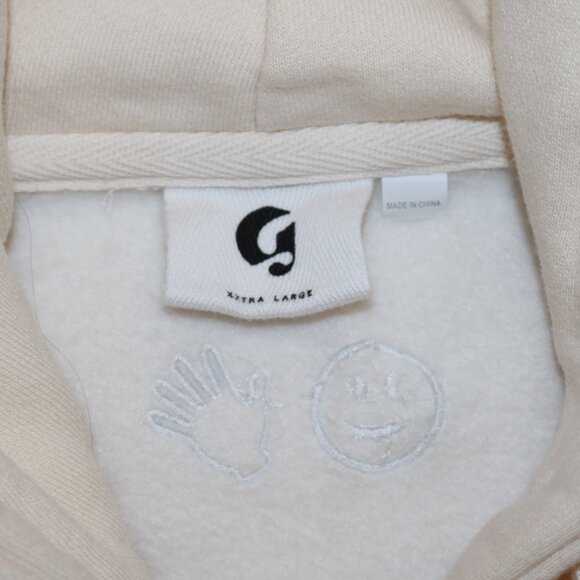 Glossier Off-White Hoodie with Pink Detail - Picture 5 of 5